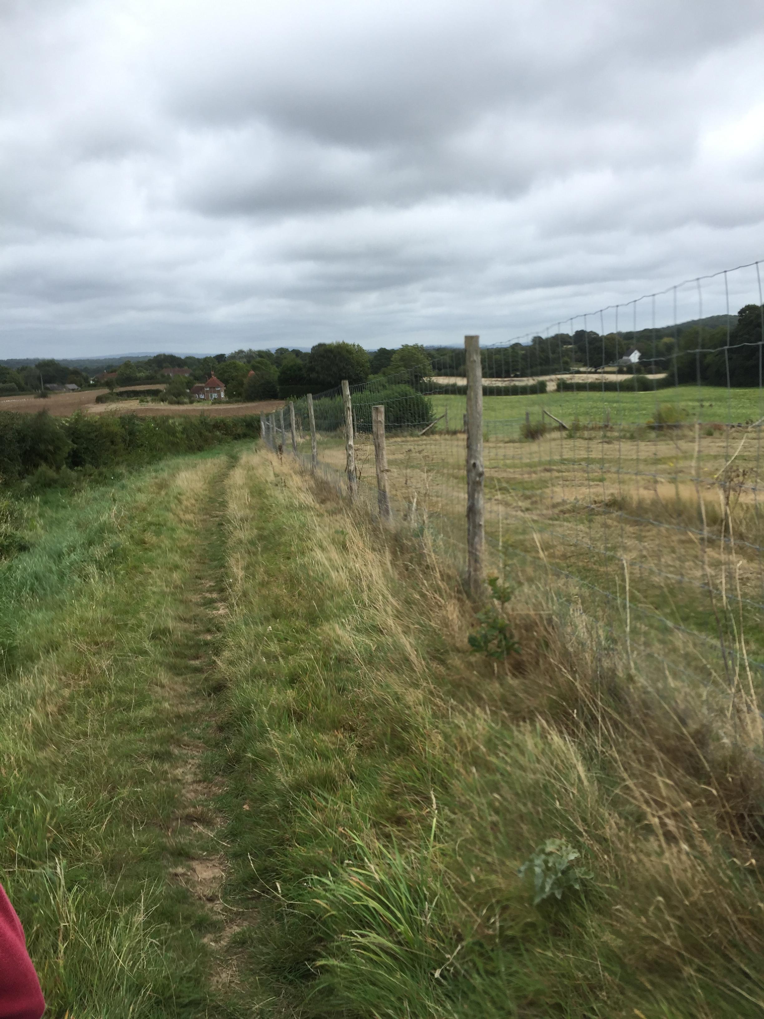Kemps House viewed from track to Spooners Farm East Chiltington
