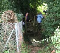 turning right from Novington Lane up to  the railway