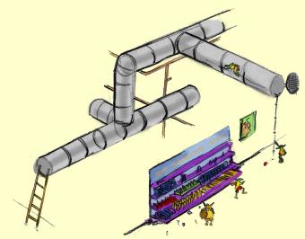 The smaller minion goblins could climb in through the air
