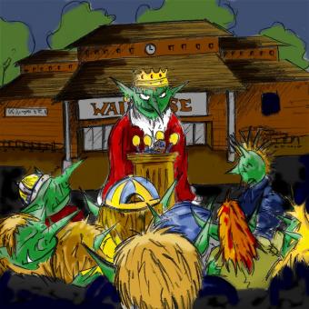 click to  expand - Goblin Meeting in Waitrose Car Park